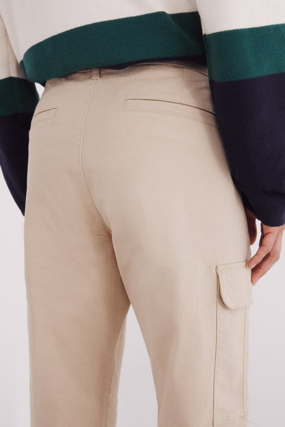 Springfield_Beige_Slim Fit Cargo Trousers_1552730_51_06