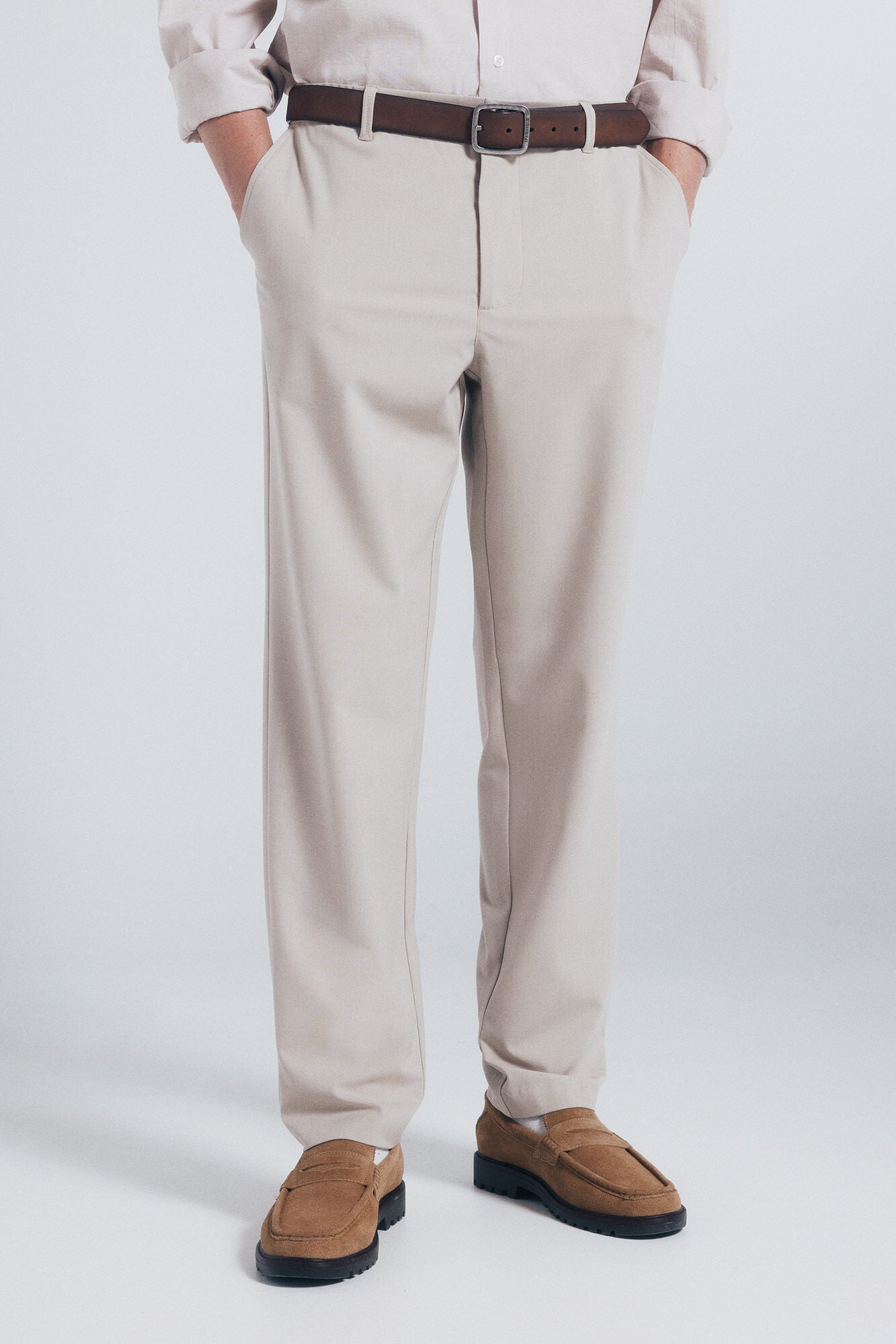 Springfield_Sand_Paul Structured Chinos Trousers_1552736_38_02