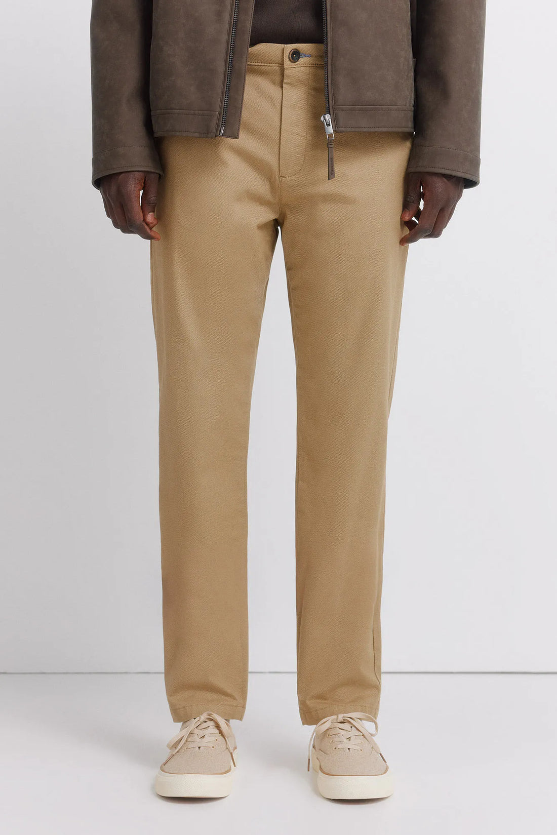 Springfield Beige Men Slim Fit Micro-Print Trousers SKU: 1553720_51 Image 02