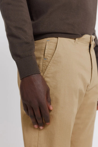 Springfield Beige Men Slim Fit Micro-Print Trousers SKU: 1553720_51 Image 04