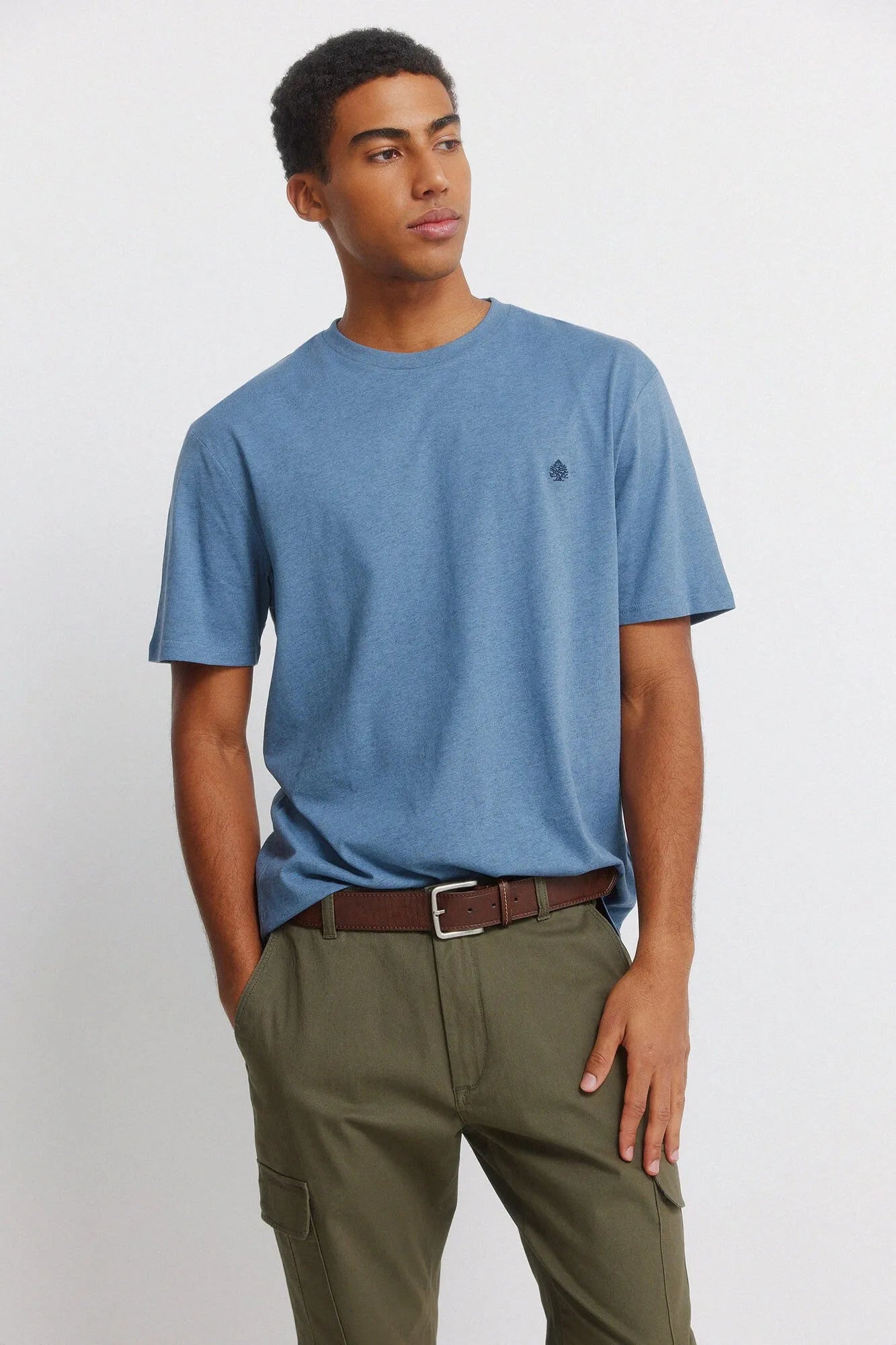Springfield Khaki Men Slim Fit Cargo Comfort Trousers SKU: 1553722_92 Image 03