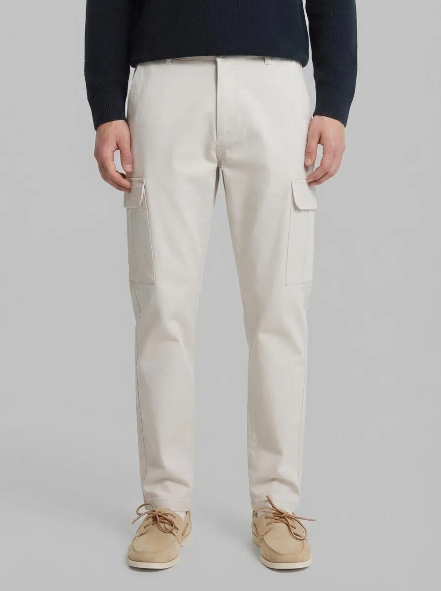 Springfield Multicolor Men Slim Fit Cargo Comfort Trousers SKU: 1553722_98 Image 00