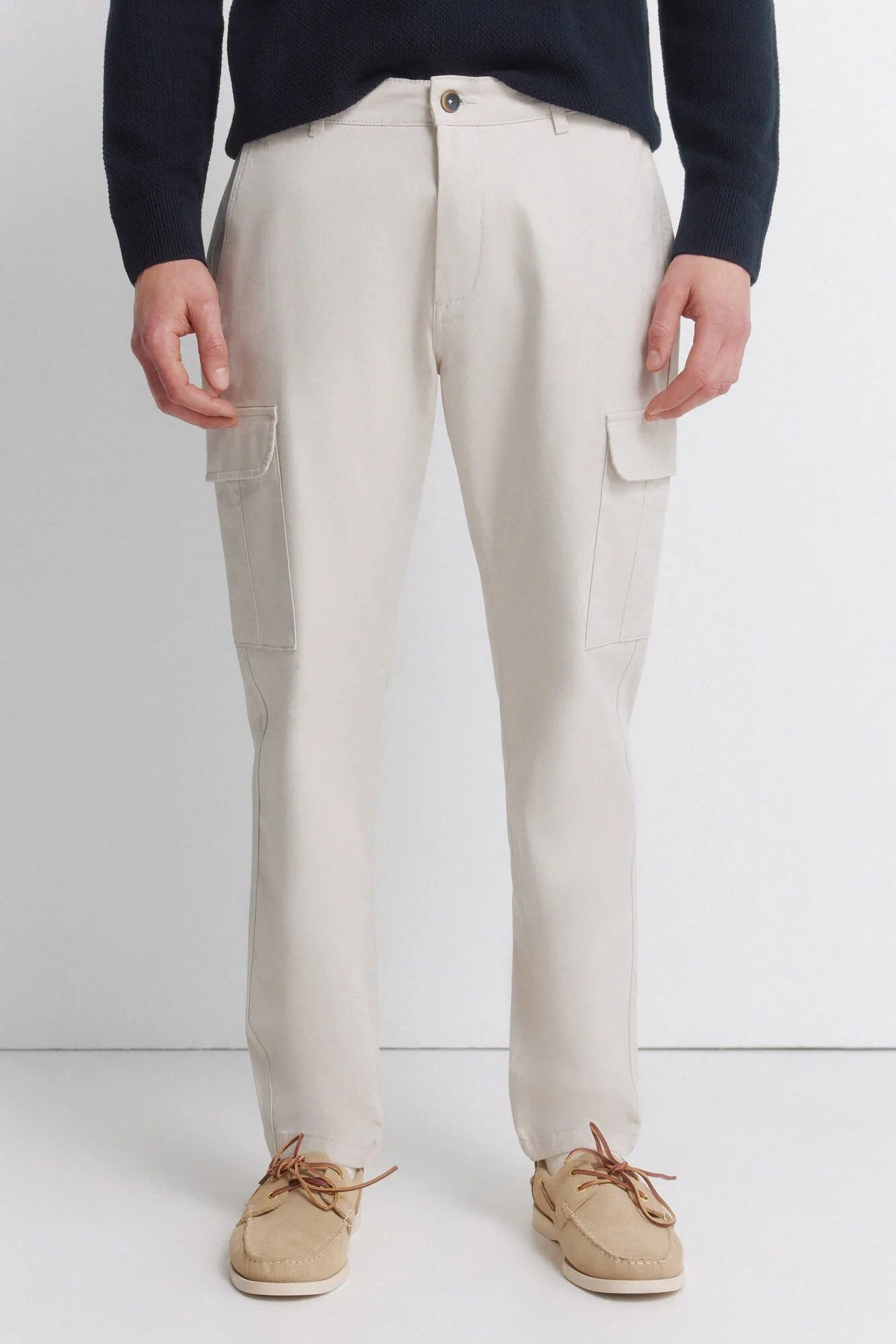 Springfield Multicolor Men Slim Fit Cargo Comfort Trousers SKU: 1553722_98 Image 02