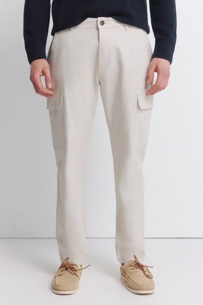 Springfield Multicolor Men Slim Fit Cargo Comfort Trousers SKU: 1553722_98 Image 02