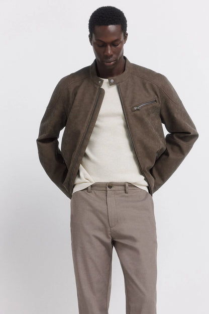 Springfield Brown Men Comfort Fit Chinos Trousers SKU: 1553723_35 Image 04