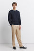 Springfield Beige Men Straight Relaxed Fit Trousers SKU: 1553726_51 Image 01