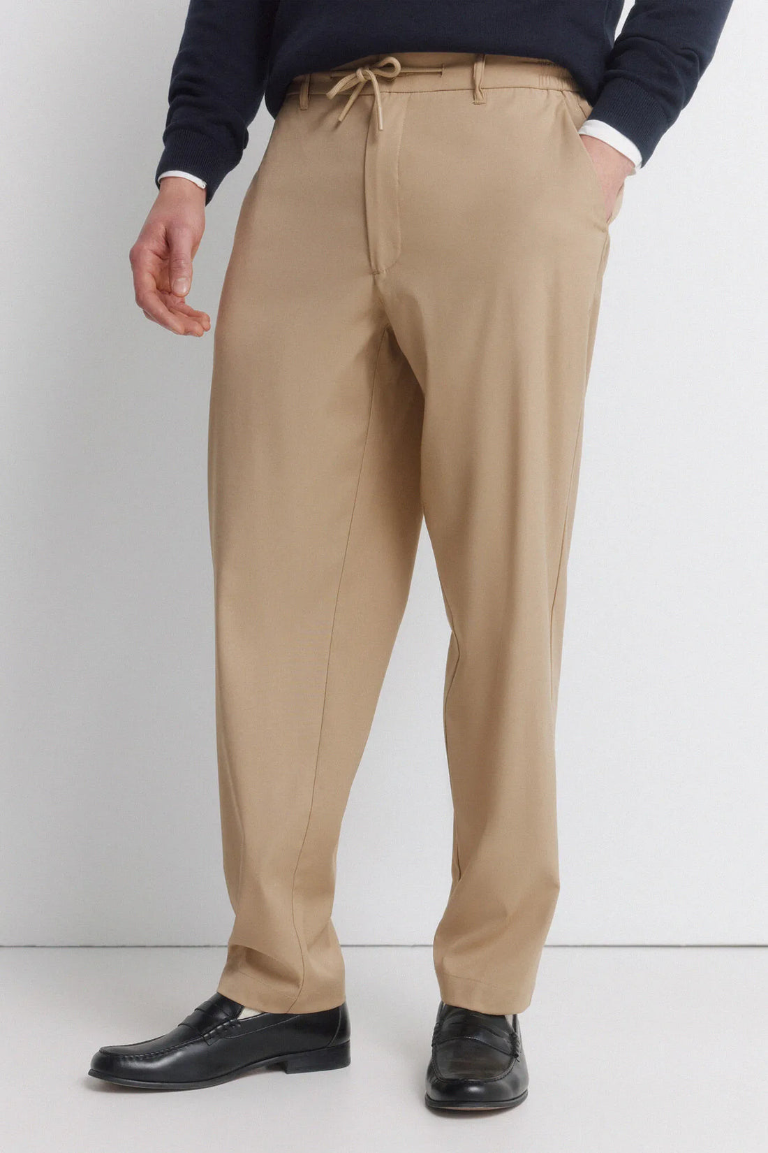 Springfield Beige Men Straight Relaxed Fit Trousers SKU: 1553726_51 Image 02