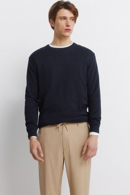 Springfield Beige Men Straight Relaxed Fit Trousers SKU: 1553726_51 Image 03