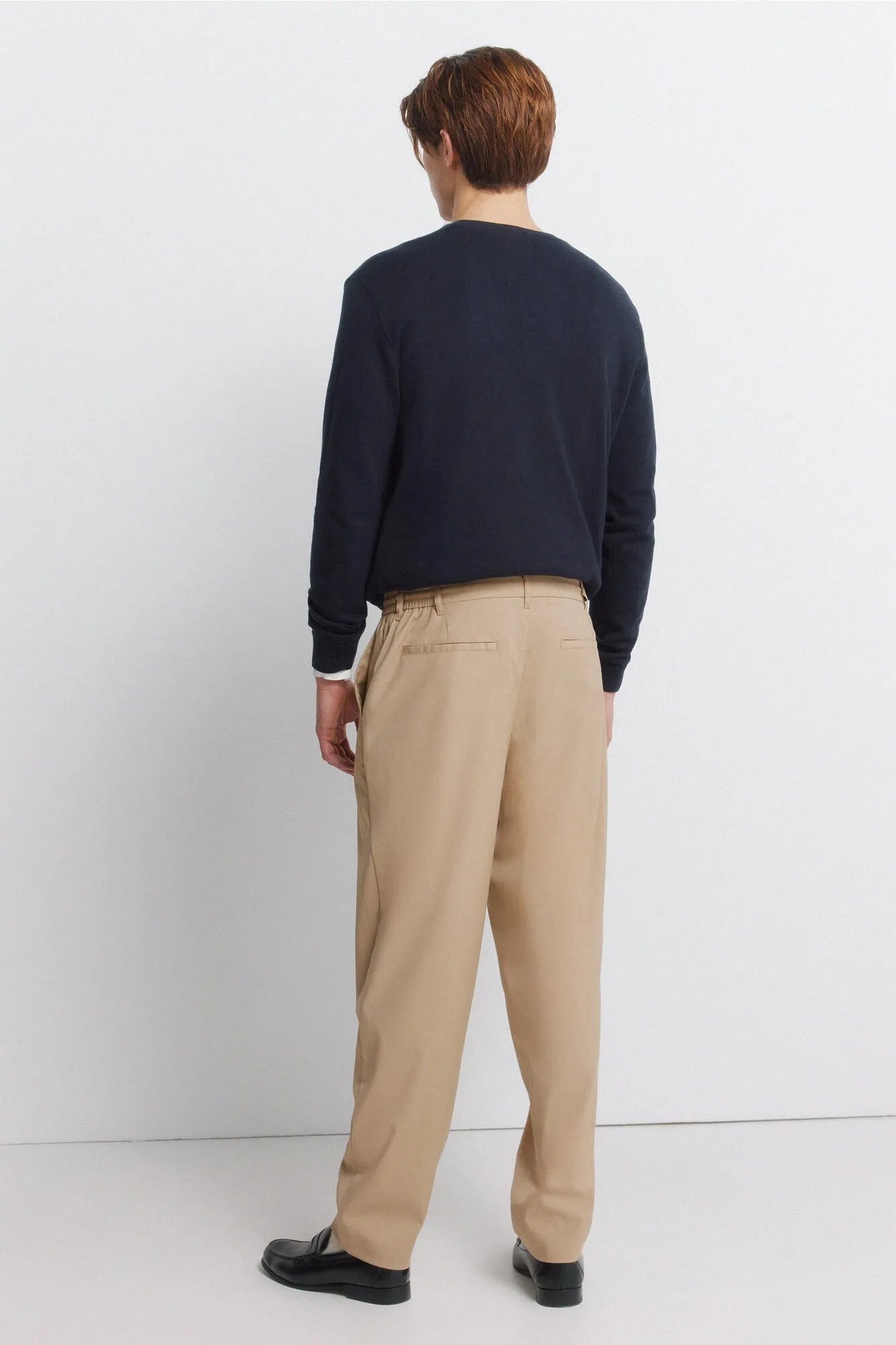 Springfield Beige Men Straight Relaxed Fit Trousers SKU: 1553726_51 Image 05