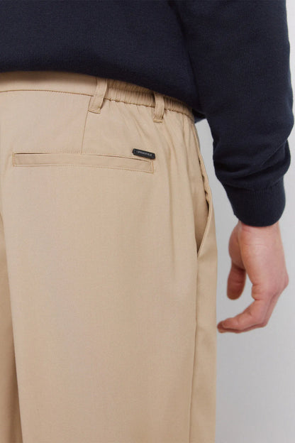 Springfield Beige Men Straight Relaxed Fit Trousers SKU: 1553726_51 Image 06
