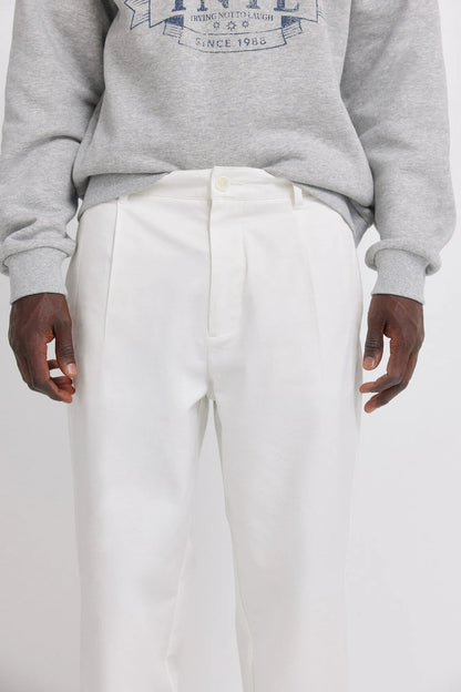 Springfield White Men Relaxed Fit Straight Leg Trousers SKU: 1553727_96 Image 05