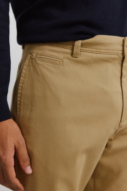 Springfield Beige Men Regular Fit Chinos SKU: 1553733_54 Image 04