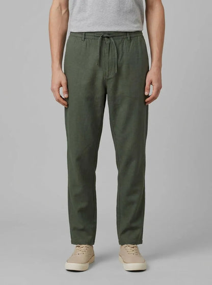 Springfield Khaki Men Linen Comfort Fit Chinos SKU: 1553735_92 Image 00