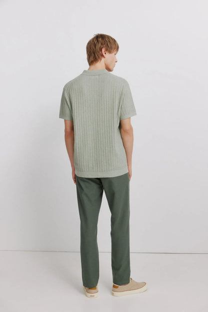 Springfield Khaki Men Linen Comfort Fit Chinos SKU: 1553735_92 Image 06