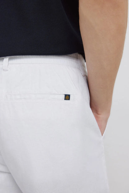 Springfield White Men Linen Comfort Fit Chinos SKU: 1553735_99 Image 05