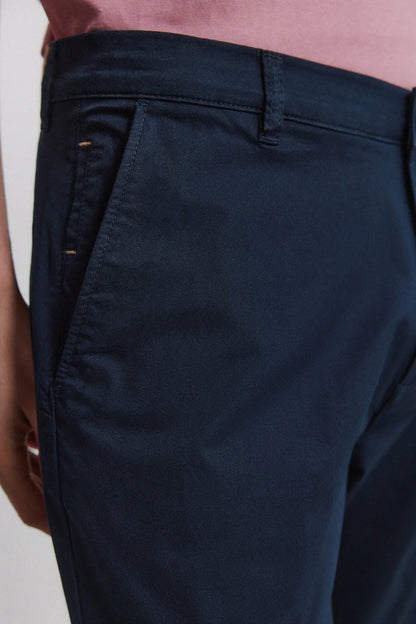 Springfield Blue Men Light Comfort Slim Fit Chinos SKU: 1553737_11 Image 05