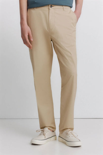 Springfield Beige Men Light Comfort Slim Fit Chinos SKU: 1553737_50 Image 02