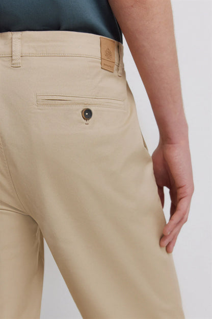 Springfield Beige Men Light Comfort Slim Fit Chinos SKU: 1553737_50 Image 06