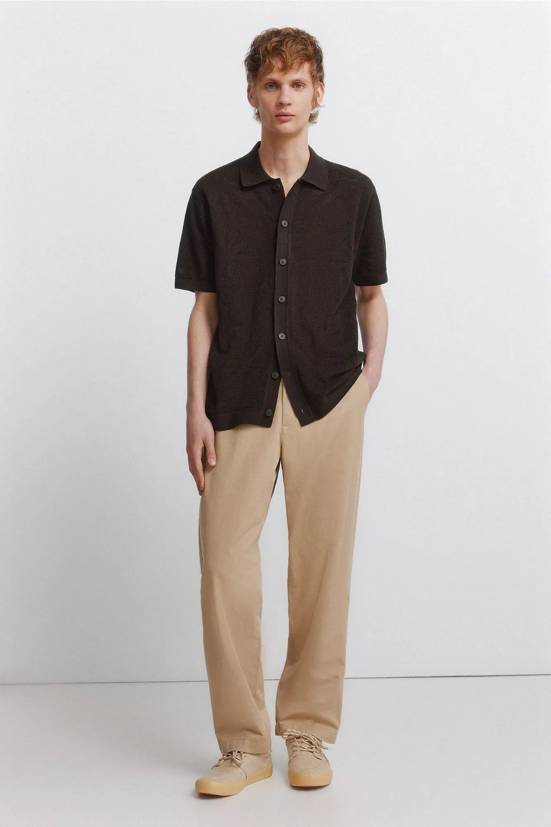 Springfield Blue Men Relaxed Fit Chinos SKU: 1553738_17 Image 01