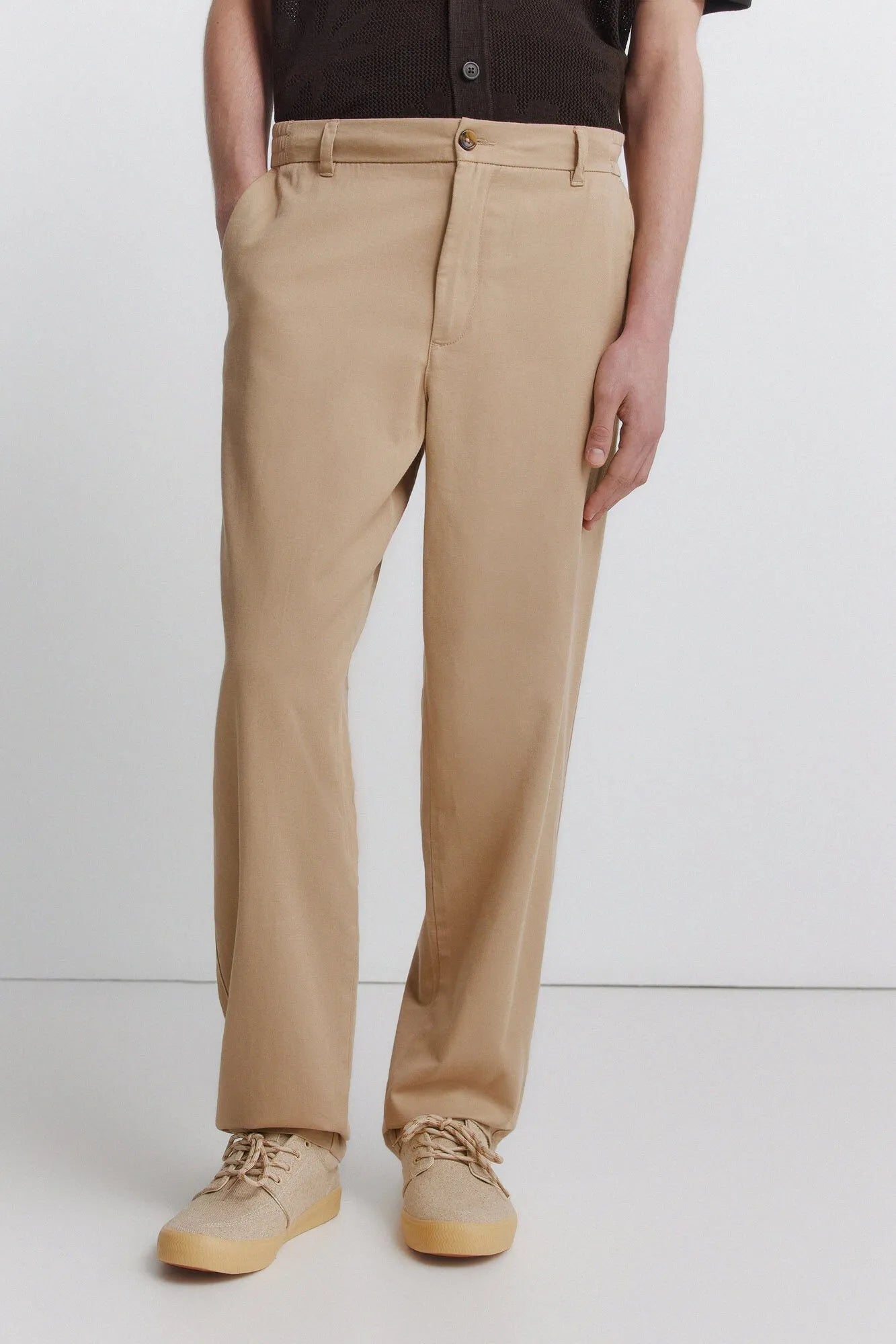 Springfield Blue Men Relaxed Fit Chinos SKU: 1553738_17 Image 02