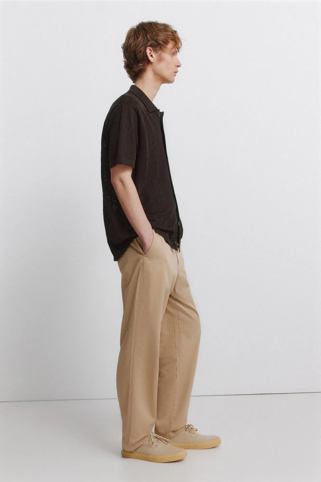 Springfield Blue Men Relaxed Fit Chinos SKU: 1553738_17 Image 05
