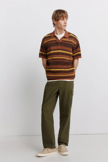 Springfield Khaki Men Straight Fit Cargo Trousers SKU: 1553742_92 Image 01