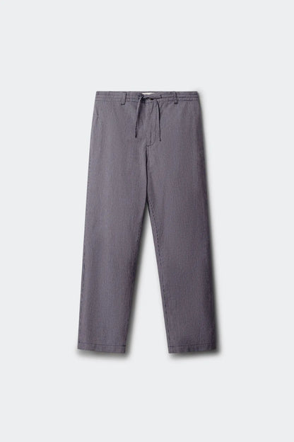 Springfield 0 Men Striped Linen Straight Fit Chinos SKU: 1553743_12 Image 01