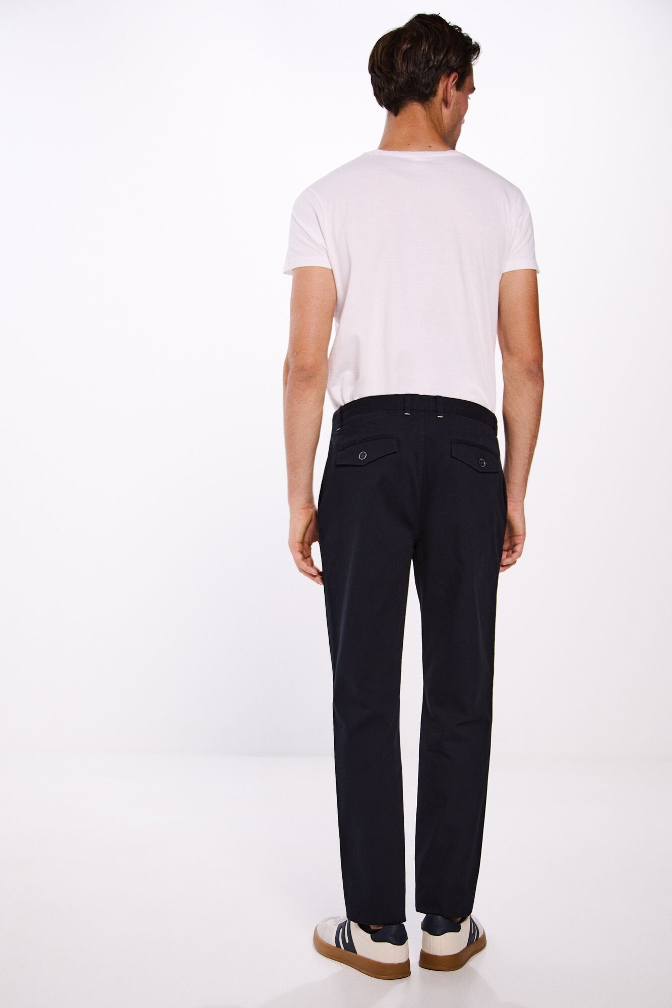 Springfield_Slim Fit Microstructure Pants_1559331_10_05
