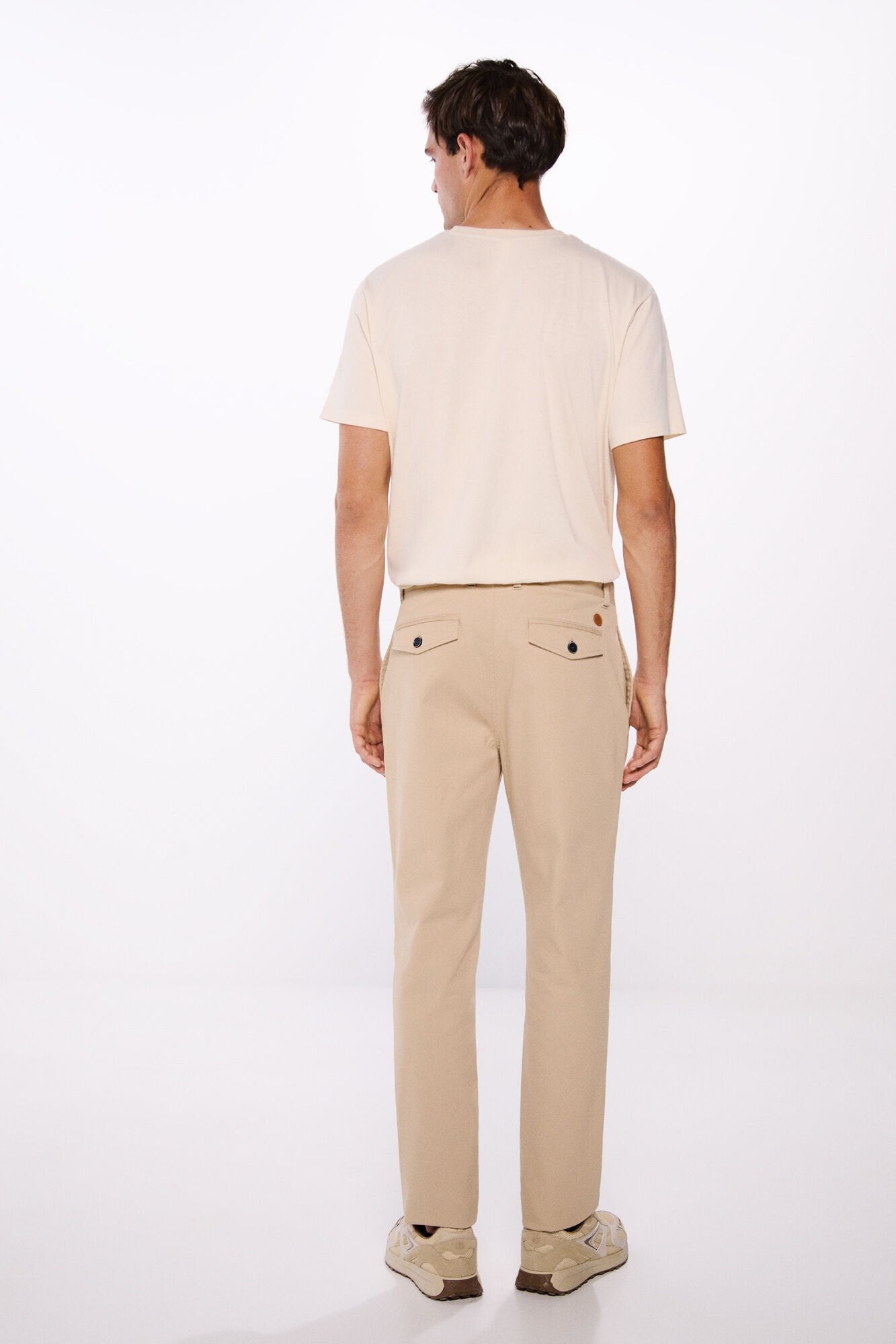 Springfield_Slim Fit Microstructure Pants_1559331_51_05