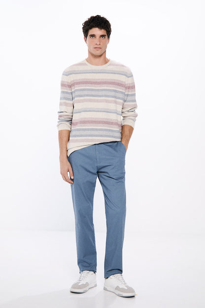 Springfield_Slim Fit Micro-Printed Chinos_1559333_15_01