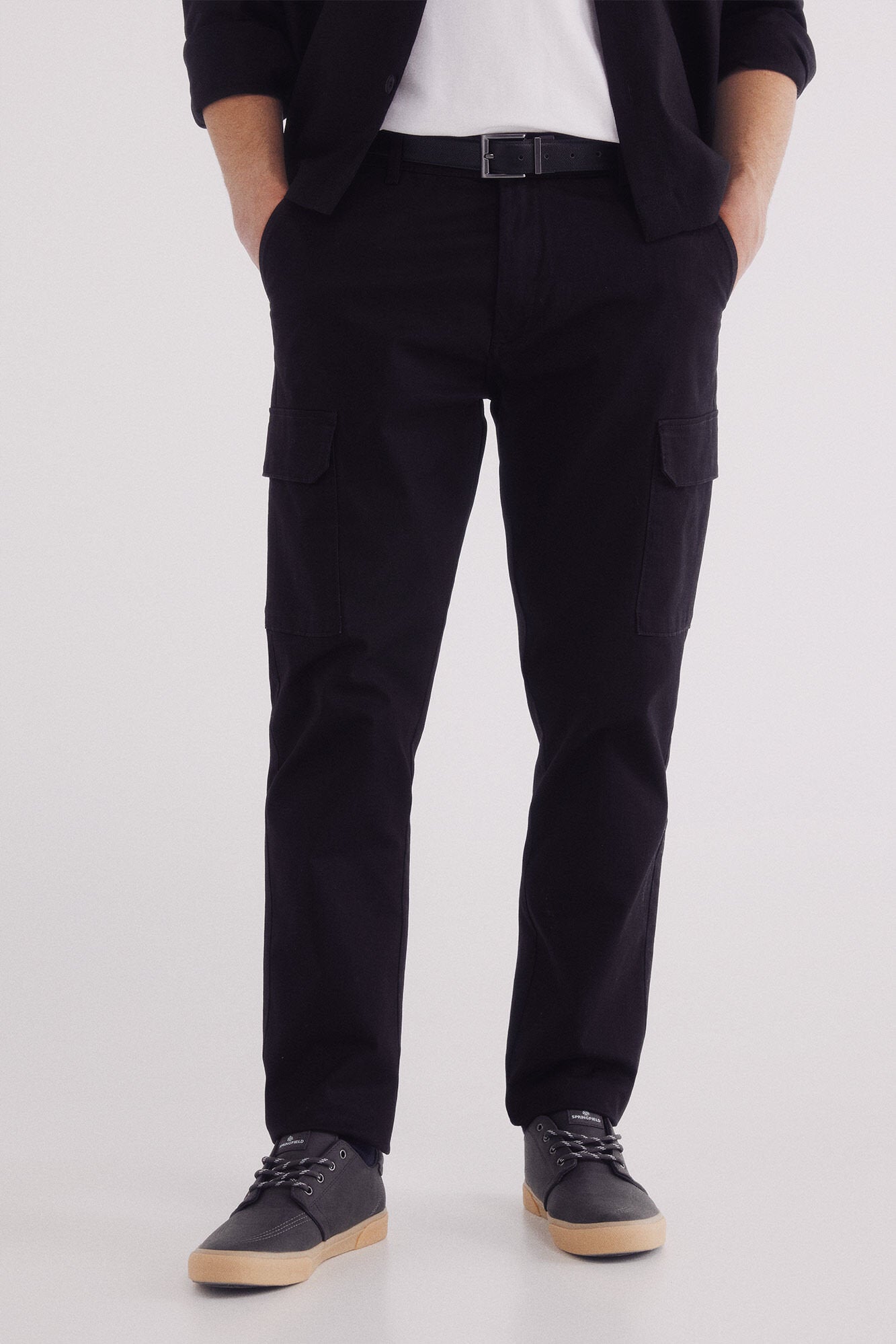 Springfield_Slim Fit Comfort Cargo Chinos_1559339_01_04