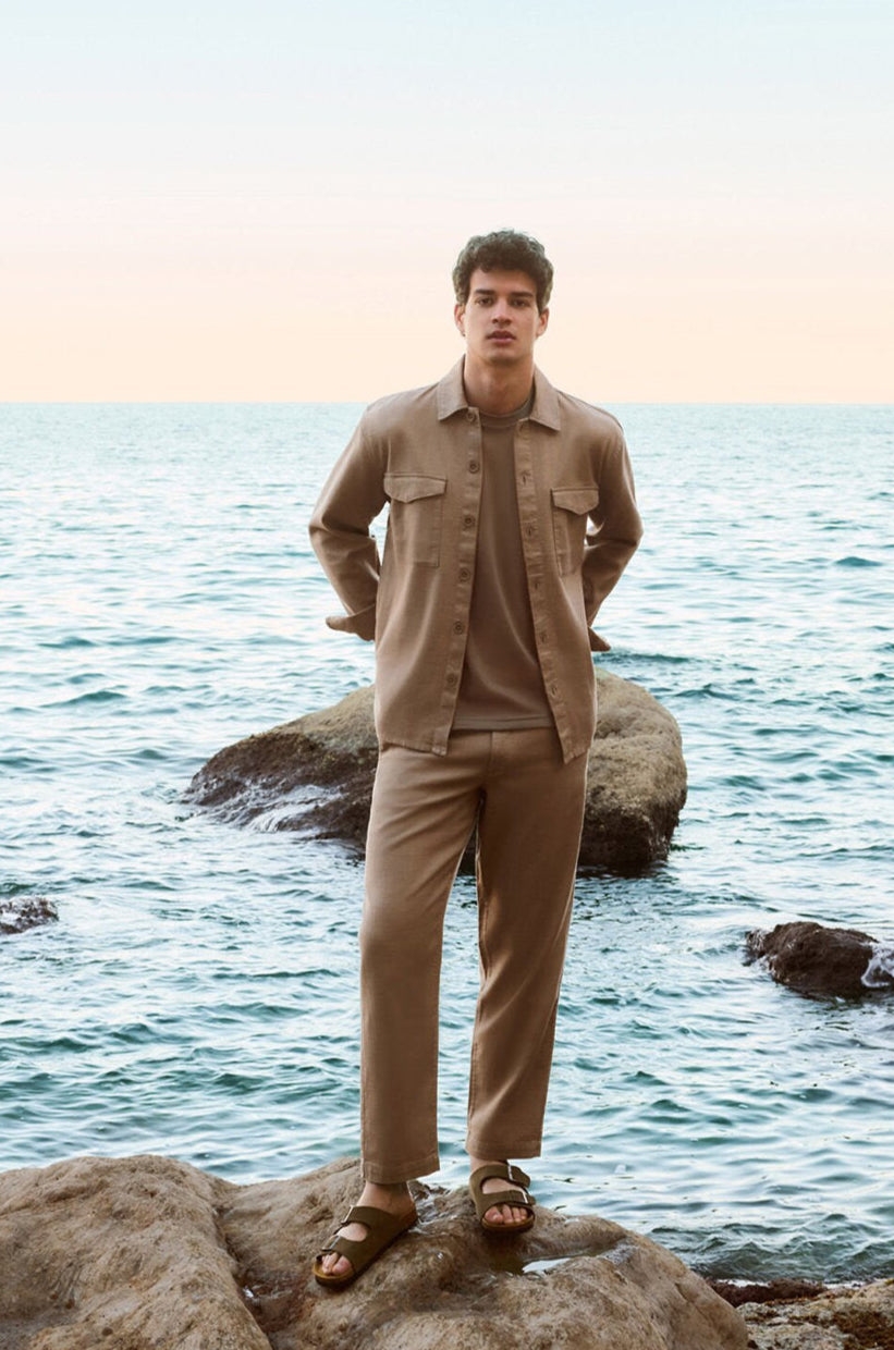 Springfield_Straight Fit Dobby Trousers_1559340_51_01