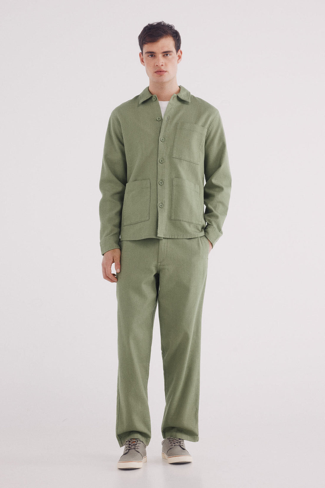 Springfield_Straight Fit Dobby Trousers_1559340_93_01