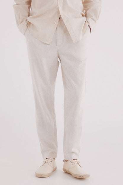 Springfield_Slim Fit Linen Chinos Trousers_1559348_97_03