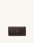JW PEI Chocolate Women Woven Texture Flap Wallet  SKU: 156-32_Chocolate Image 01