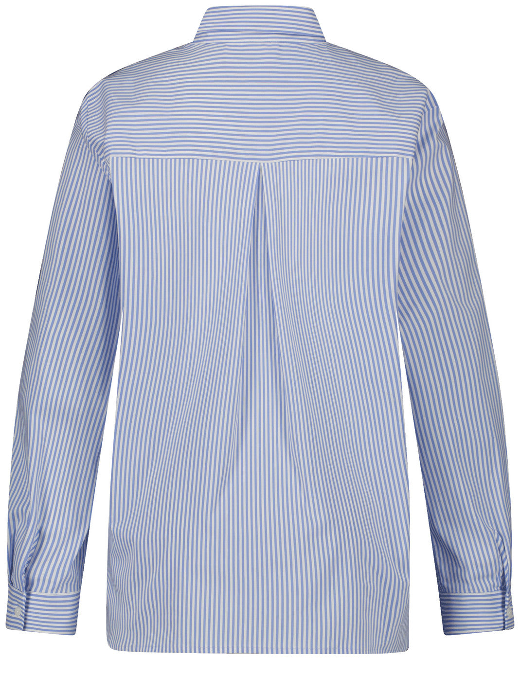 Gerry Weber_Blue/White Stripe With Print_Blouse 1/1 Sleeve_160057-54049_8179_02