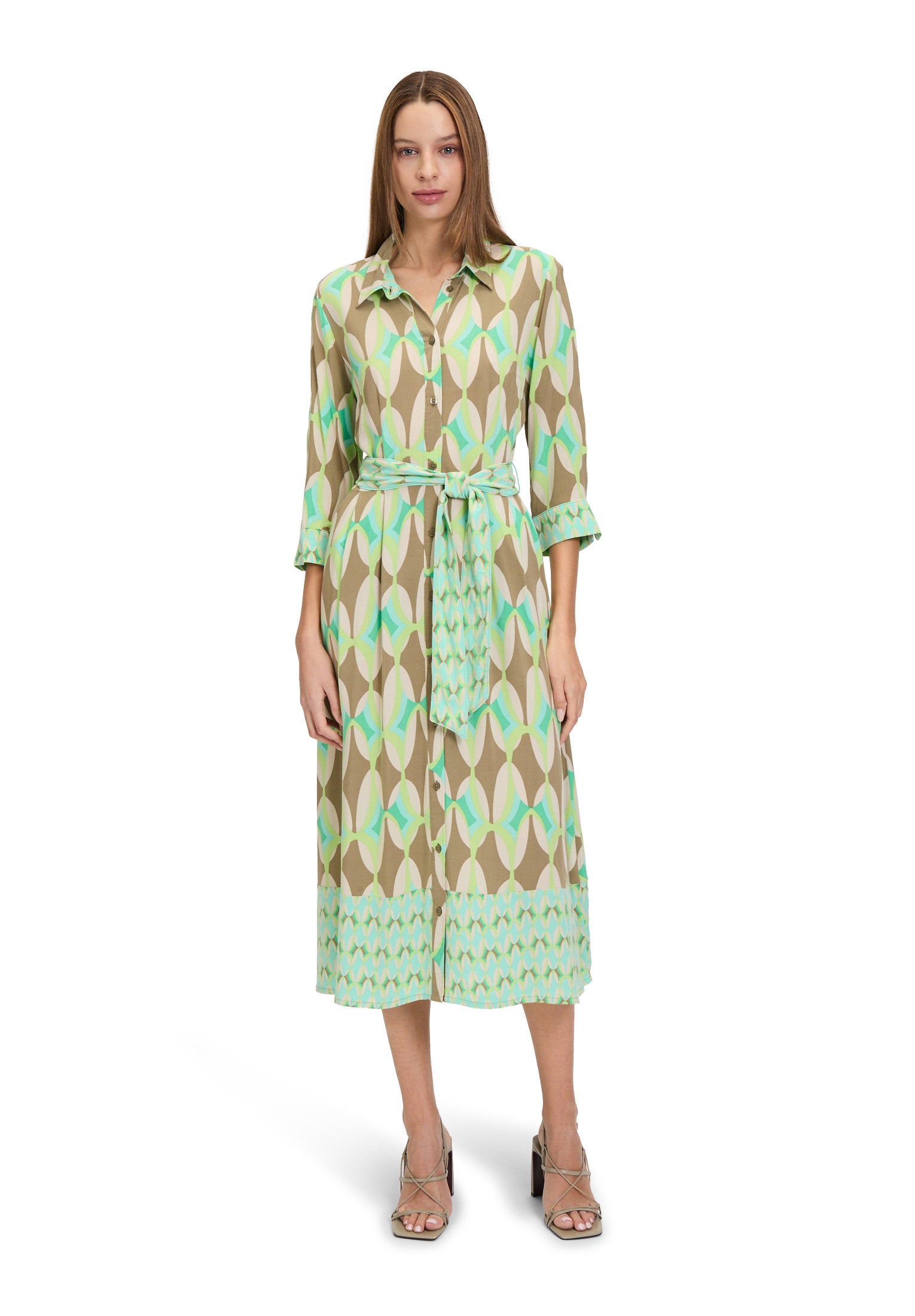 Betty Barclay_Flared Shirt Blouse Dress_1668-1124_5856_01