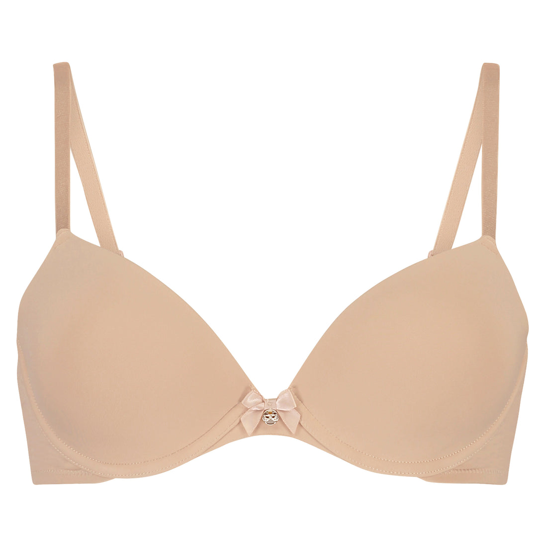 P&amp;M Plunge Push Up Bra In Different Cup Sizes_166940_Tan_01