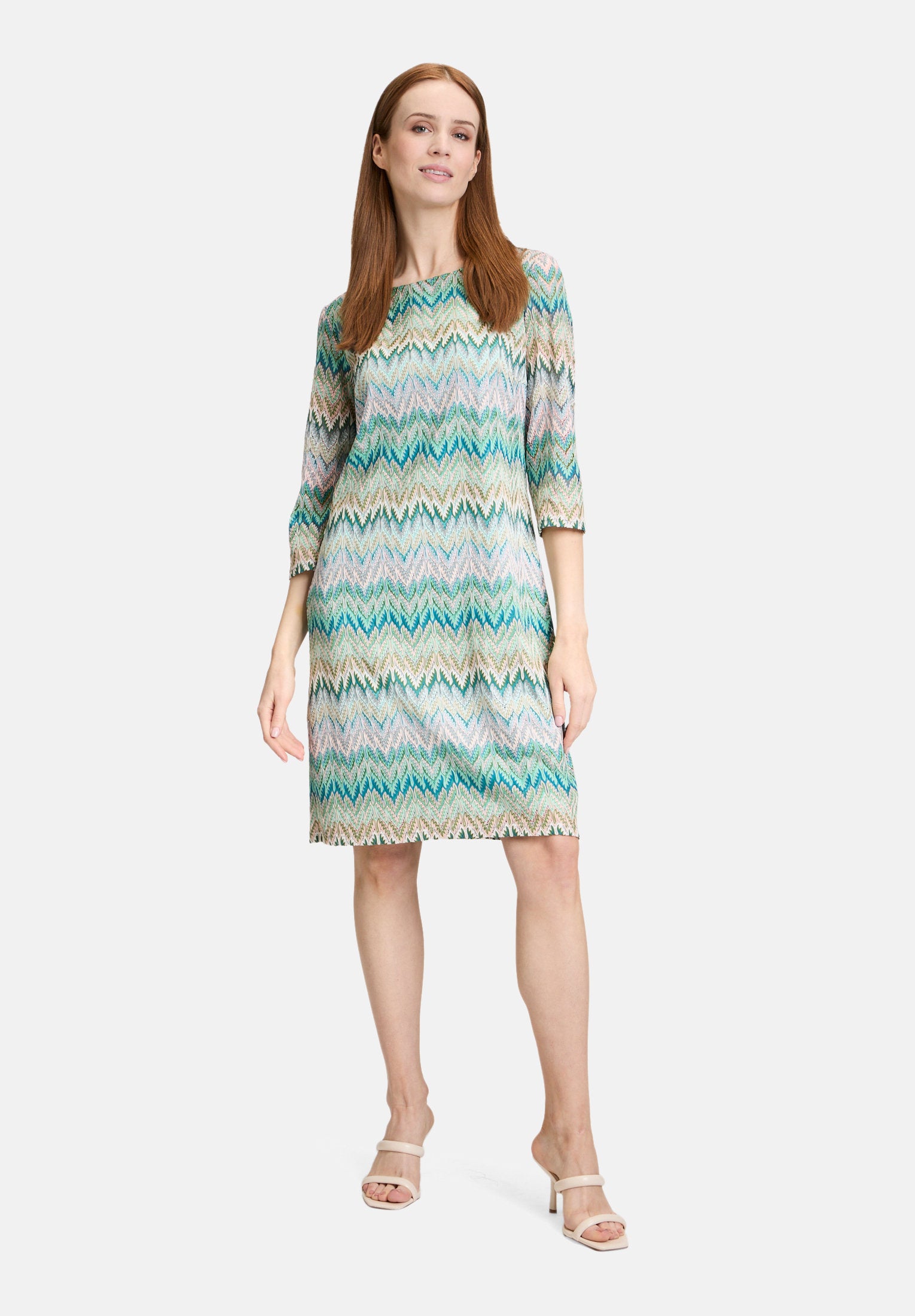 Betty Barclay_Sheath Dress with 3/4 Sleeves_1672-1115_5881_03