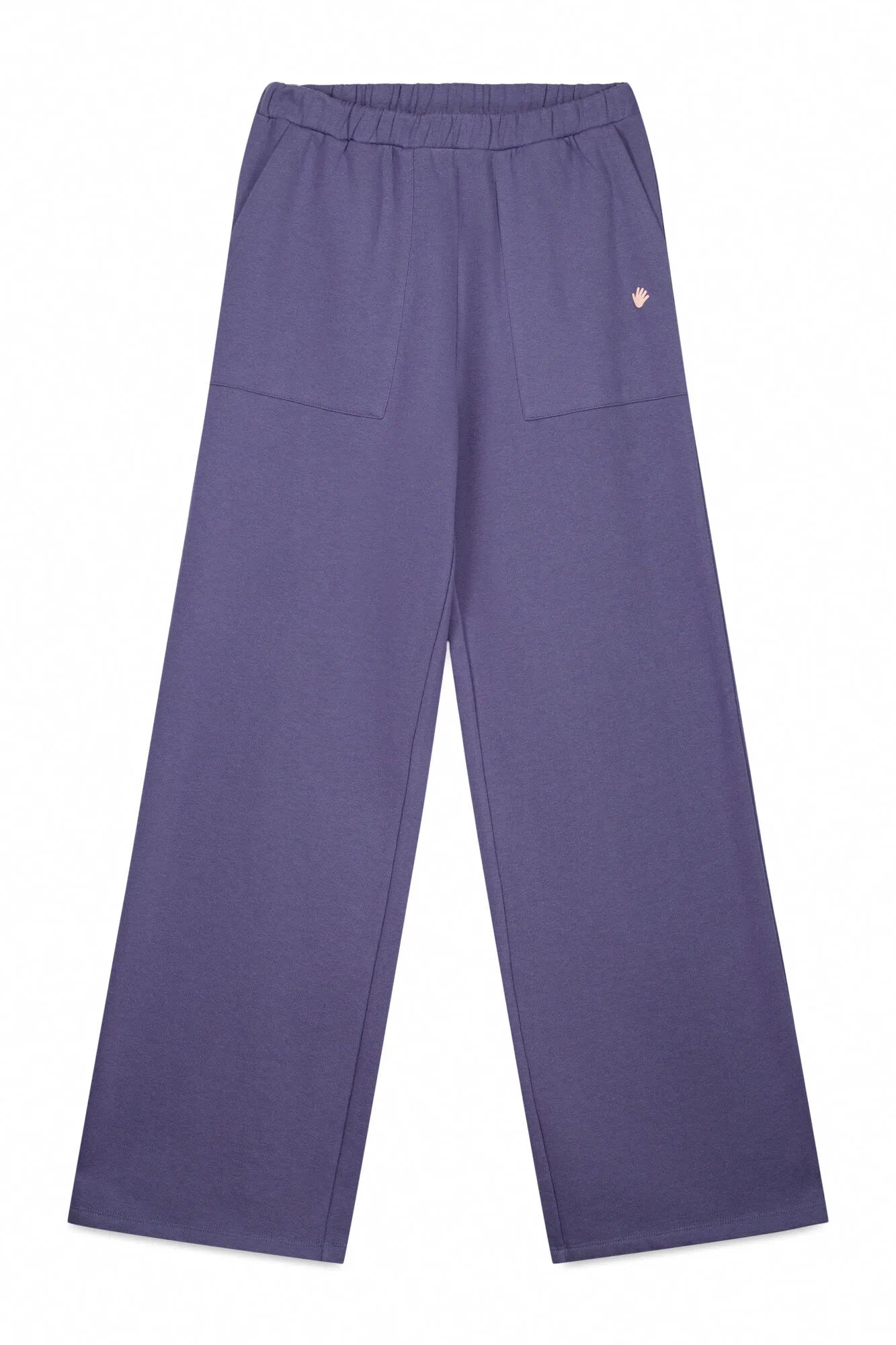 Women Secret_Medium Blue_Blue Cotton Plush Flare Trouser_1672052_15_07