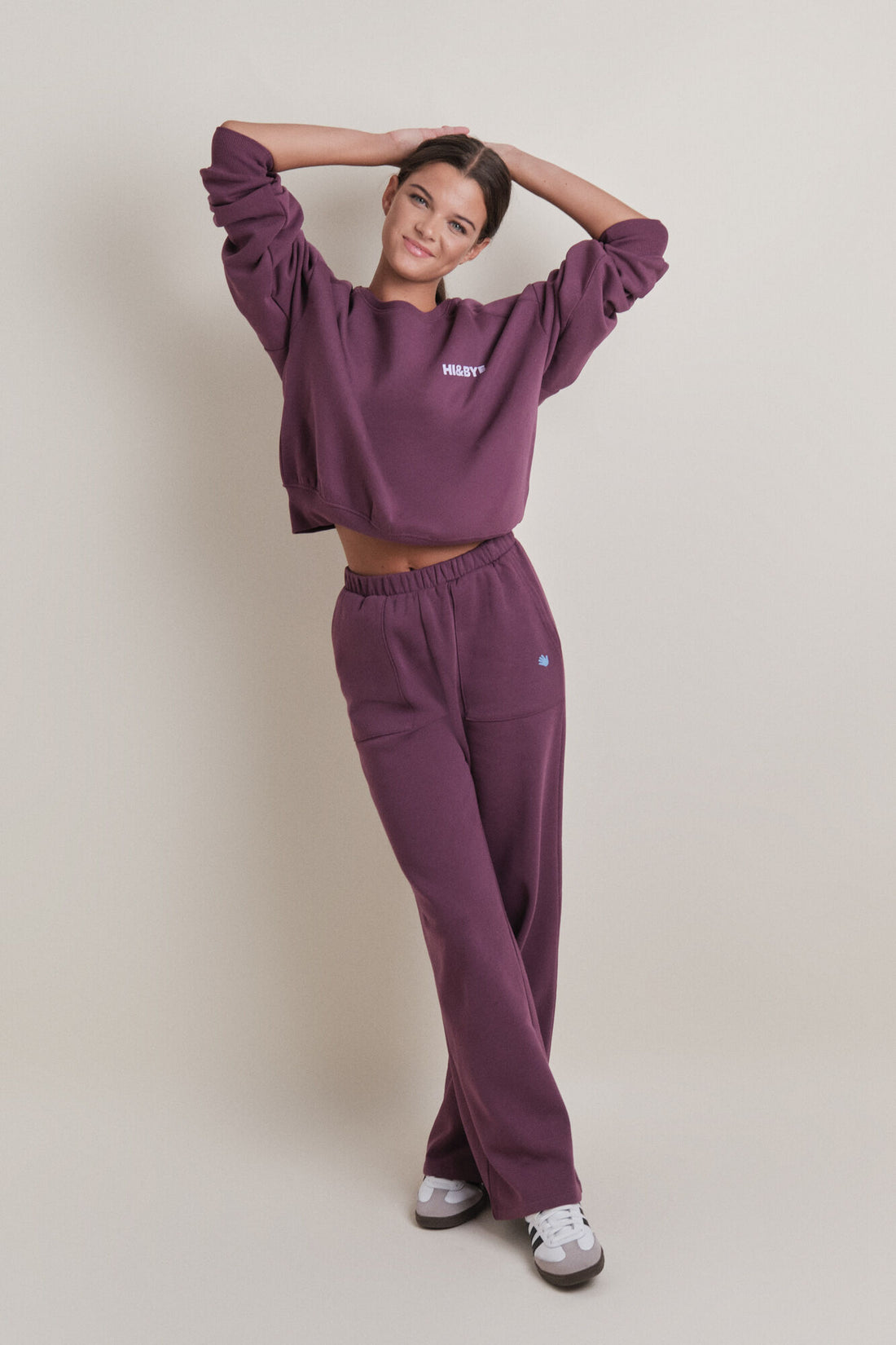 Women Secret_Brown_Wine-Colored Cotton Plush Flared Trouser_1672055_68_01