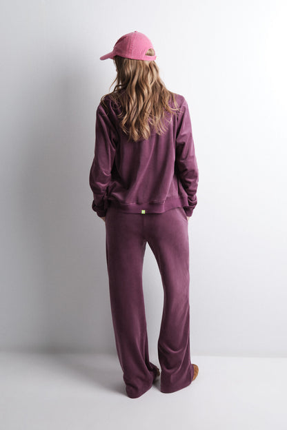 Women Secret_Brown_Soft Wine Velvet Trouser_1672058_68_05