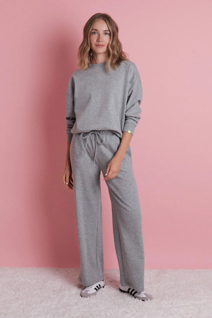 Women Secret_Medium Grey_Long Gray Plush Flare Trouser_1672060_46_01