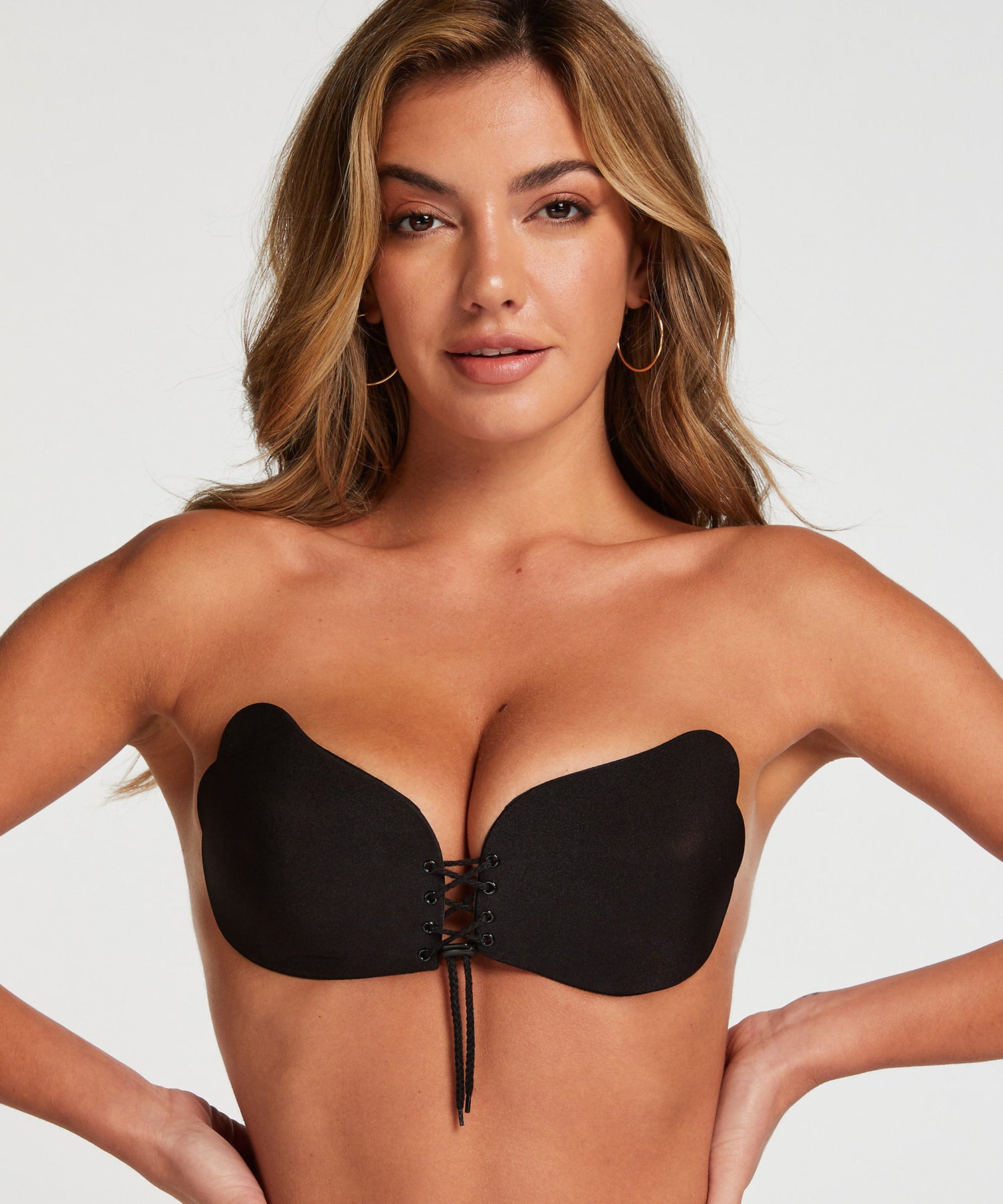 Invisible Wing Stick On Bra With Straps In Different Cup Sizes_167991_Black_03