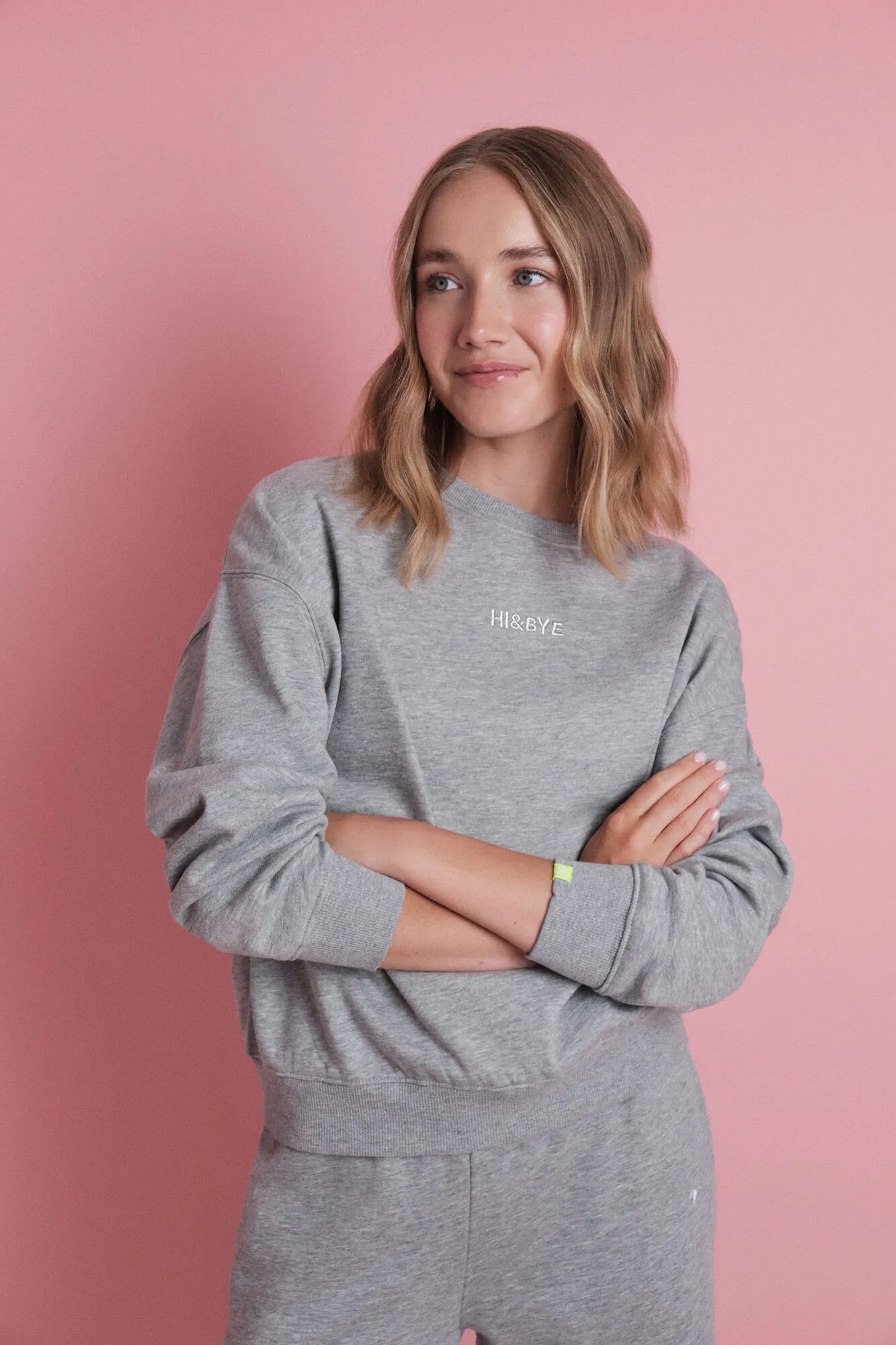 Women Secret_Medium Grey_Grey Fleece Sweatshirt with Logo_1692017_46_01