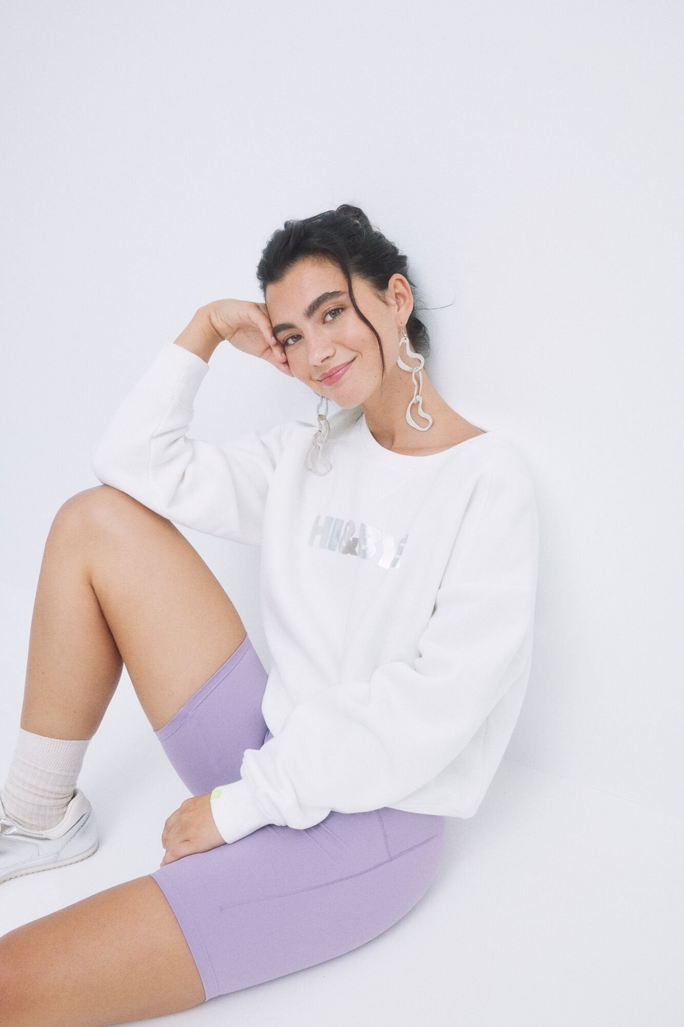 Ivory Fleece Sweatshirt With Logo_03