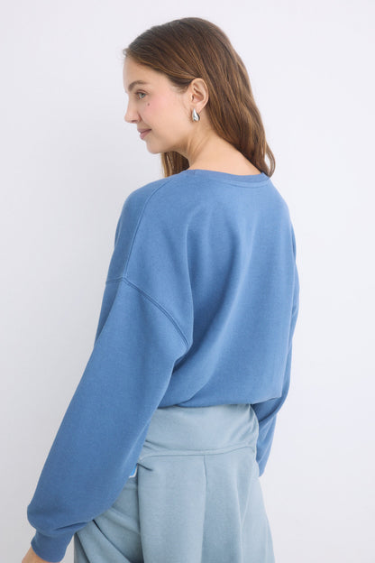 Women Secret_Blue Cotton Fleece Sweatshirt_1699118_17_06