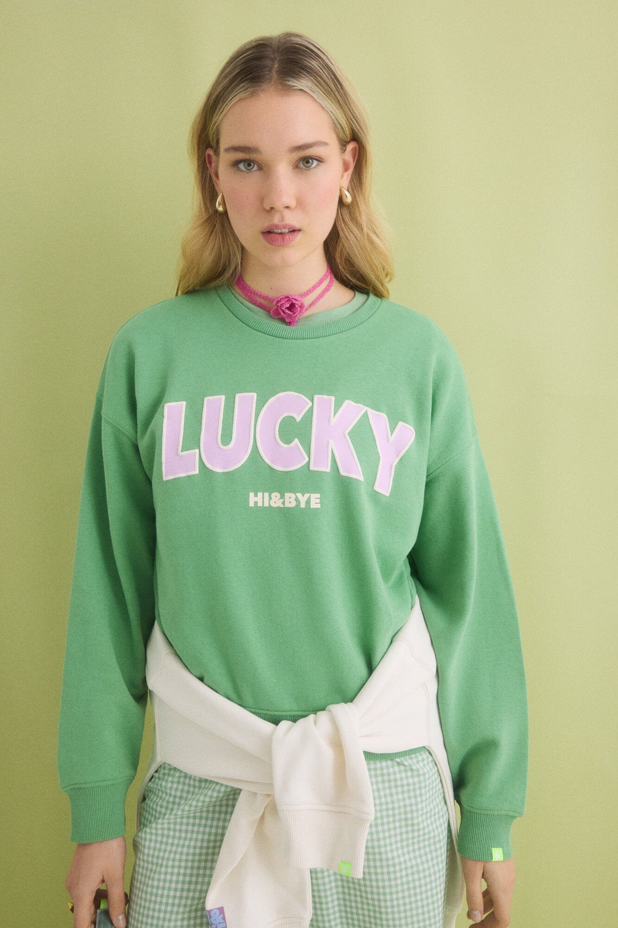 Women Secret_Green Cotton Fleece Sweatshirt_1699119_21_03