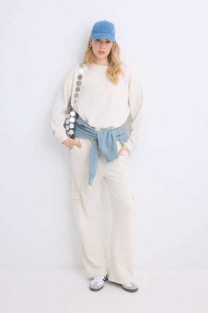 Women Secret_Ivory Cotton Fleece Sweatshirt_1699120_96_07