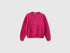Benetton Cyclamen Girls Chenille Sweater SKU: 16CLG100O_239 Image 01